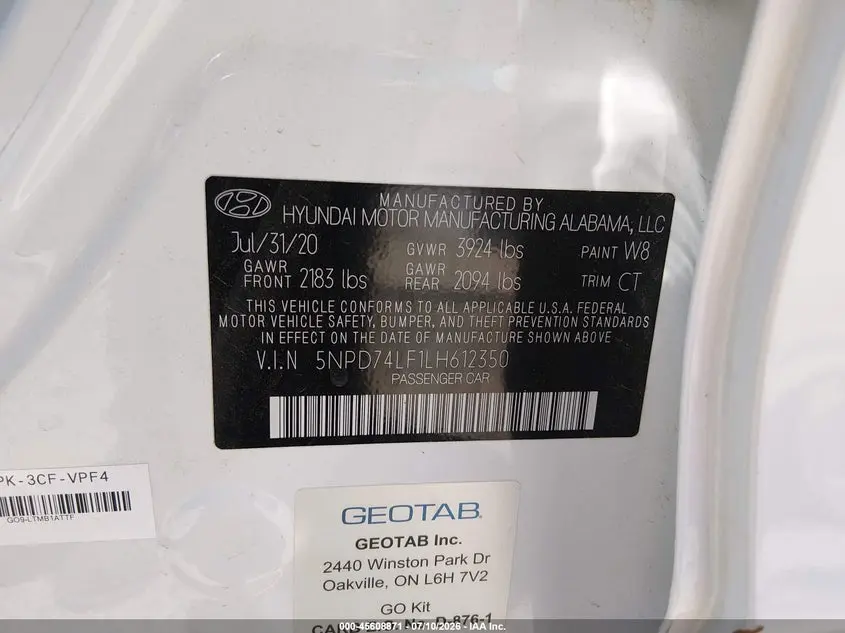 2020 HYUNDAI ELANTRA SE