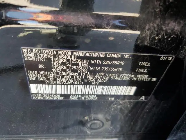 2018 TOYOTA RAV4 LIMITED