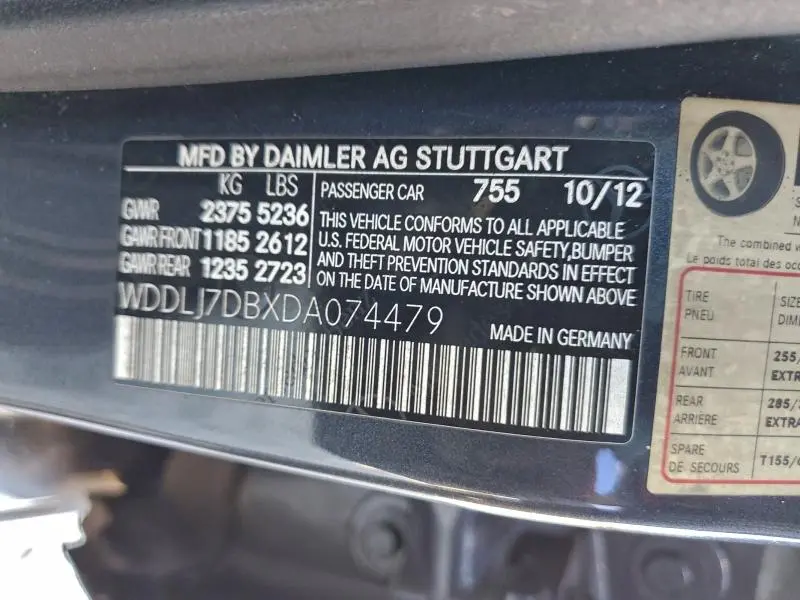 2013 MERCEDES-BENZ CLS 550  