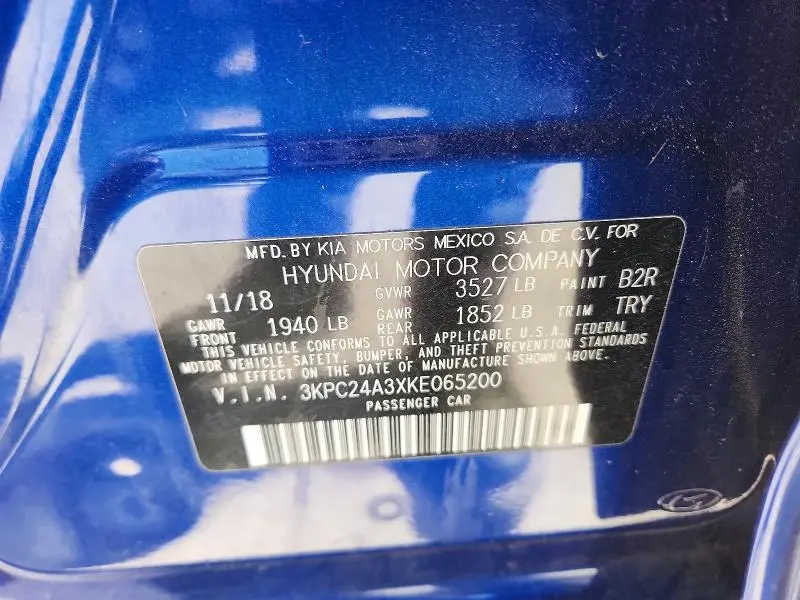 2019 HYUNDAI ACCENT SE  