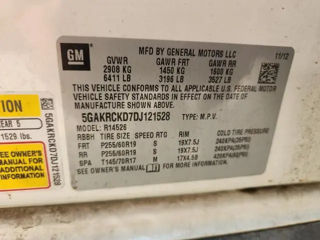 2013 BUICK ENCLAVE   