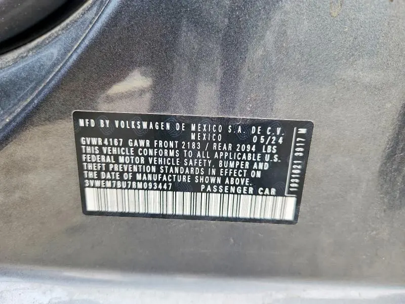 2024 VOLKSWAGEN JETTA SE  