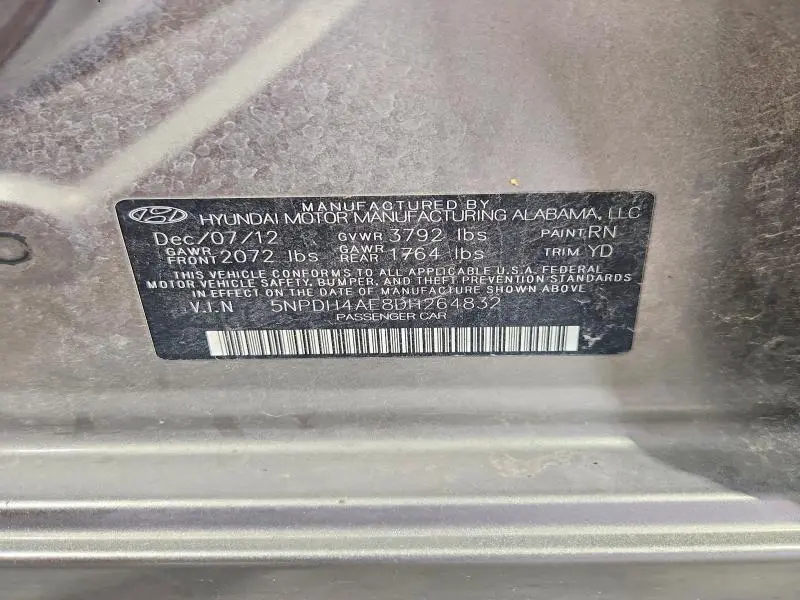 2013 HYUNDAI ELANTRA GLS  