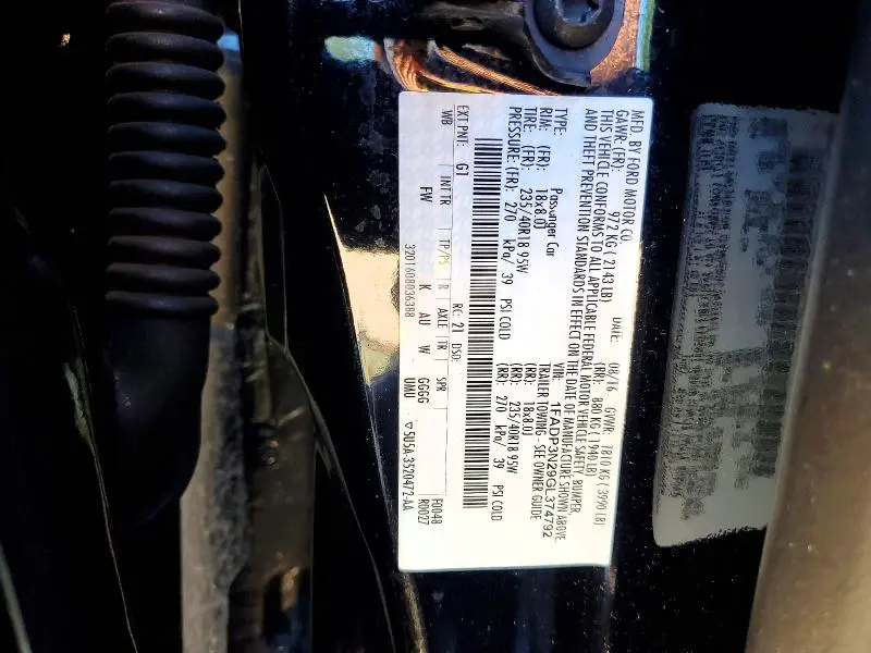 2016 FORD FOCUS TITANIUM  