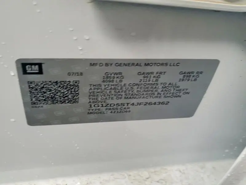 2018 CHEVROLET MALIBU LT  