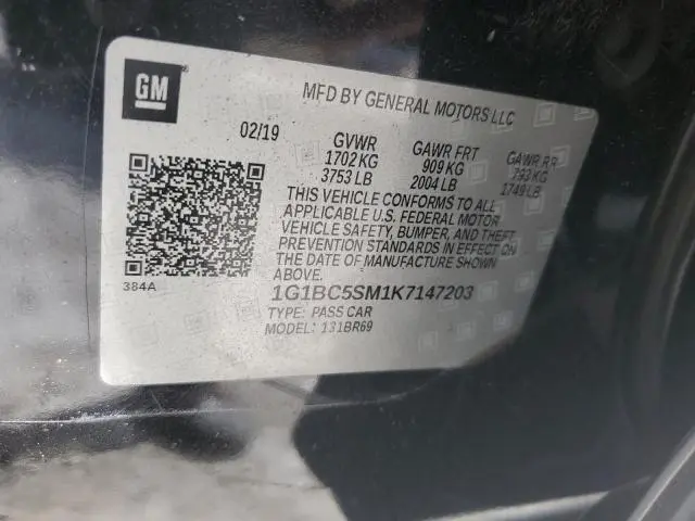 2019 CHEVROLET CRUZE LS  