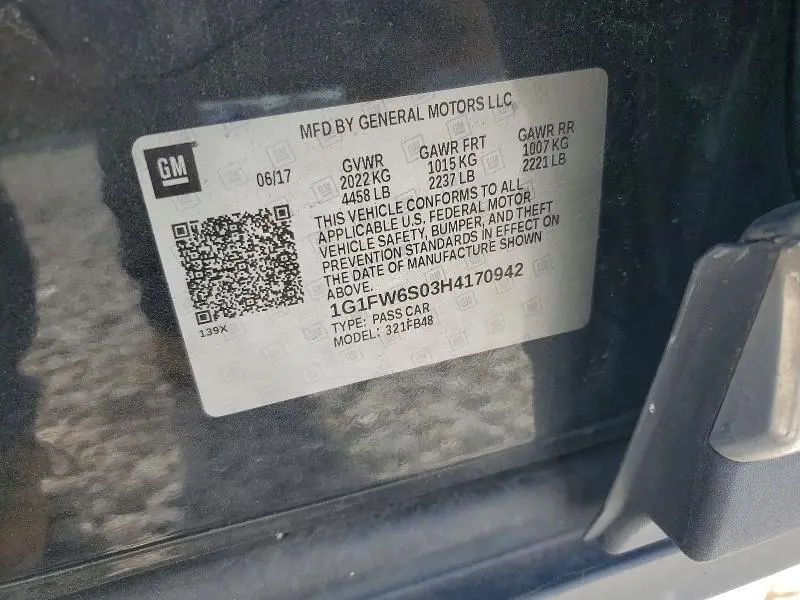 2017 CHEVROLET BOLT EV LT  