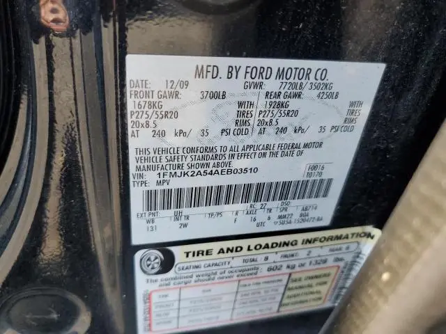 2010 FORD EXPEDITION EL LIMITED  