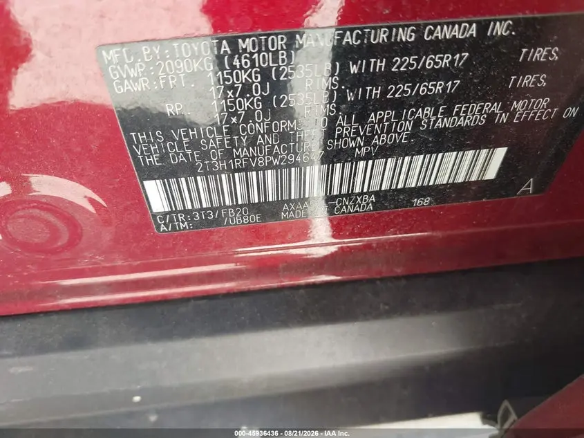 2023 TOYOTA RAV4 LE