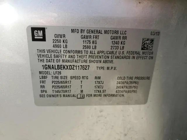 2013 CHEVROLET EQUINOX LS