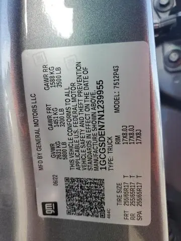 2022 CHEVROLET COLORADO Z71  