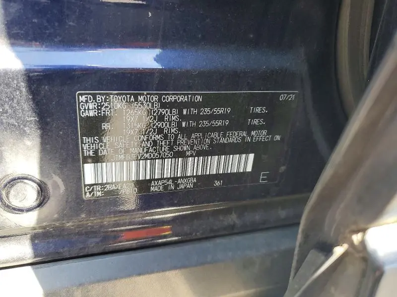 2021 TOYOTA RAV4 PRIME XSE  