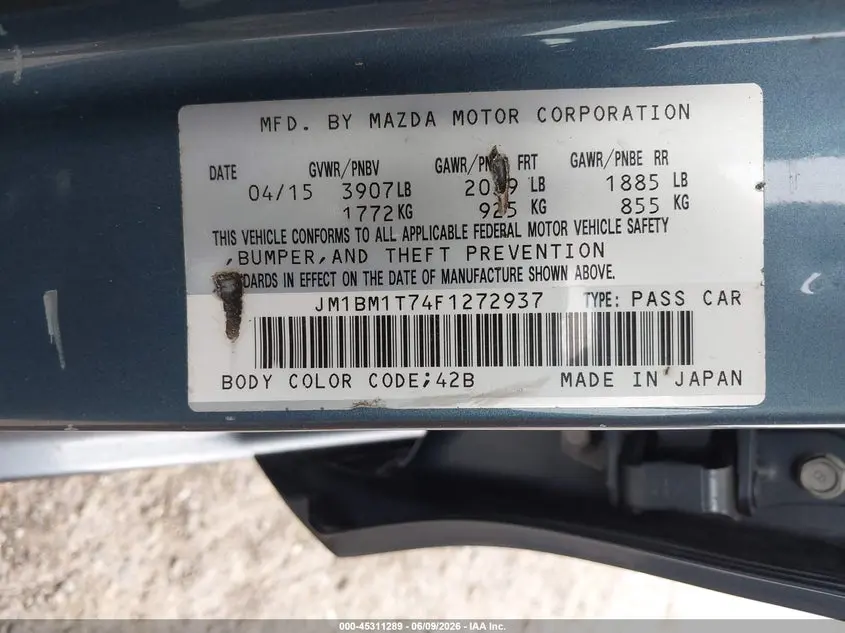 2015 MAZDA MAZDA3 I SV
