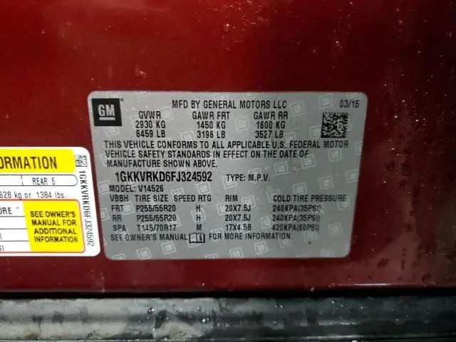 2015 GMC ACADIA SLT-1  