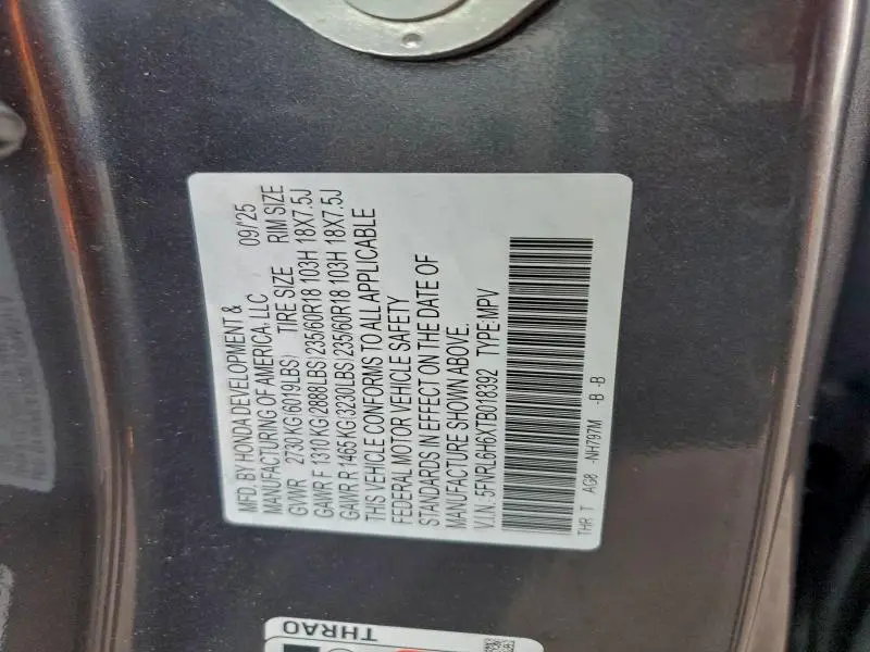 2026 HONDA ODYSSEY EXL  