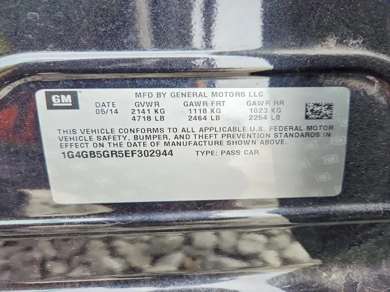 2014 BUICK LACROSSE   