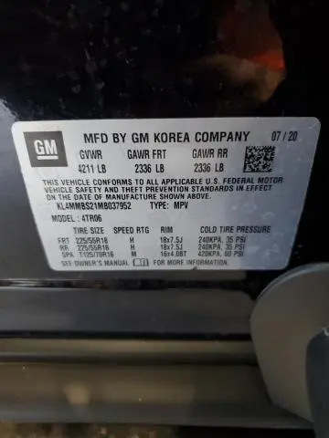 2021 BUICK ENCORE GX PREFERRED  