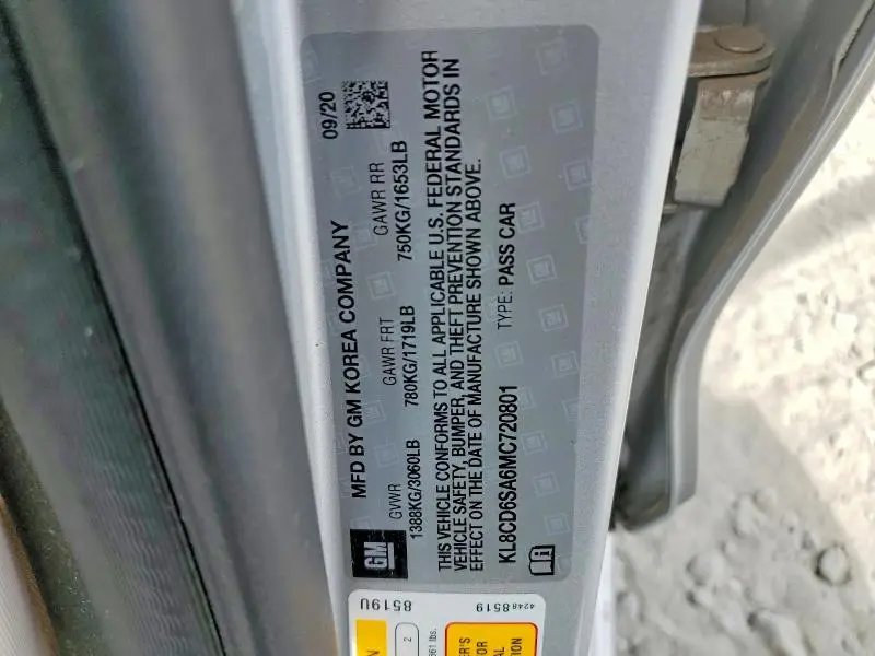 2021 CHEVROLET SPARK 1LT  