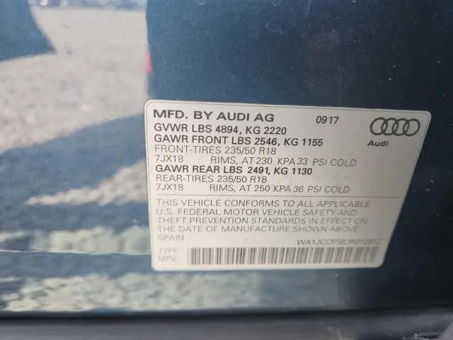 2018 AUDI Q3 PREMIUM PLUS  