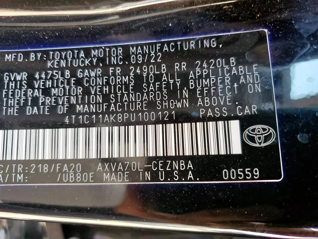 2023 TOYOTA CAMRY LE  