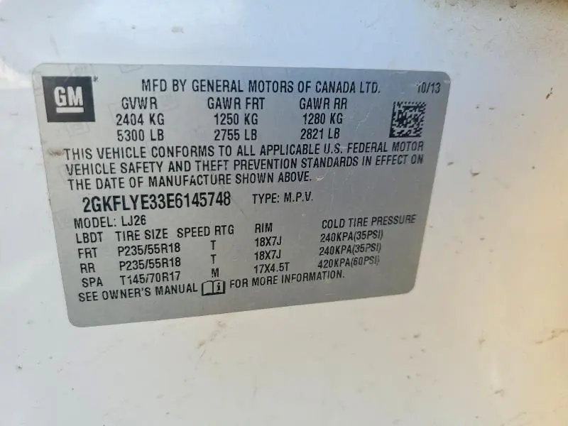 2014 GMC TERRAIN SLT  