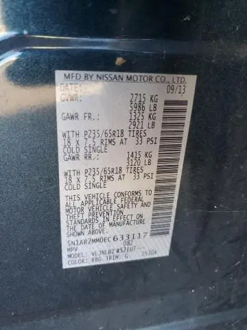 2014 NISSAN PATHFINDER S  