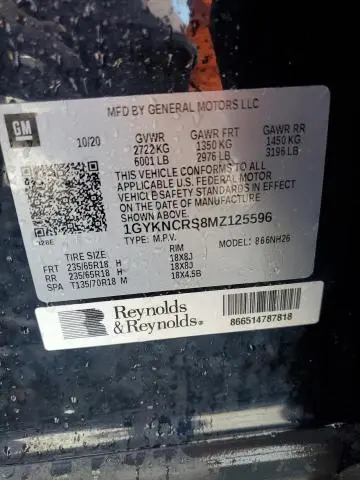 2021 CADILLAC XT5 PREMIUM LUXURY  