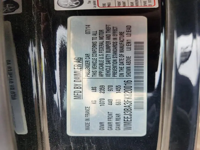 2015 SMART FORTWO PURE  