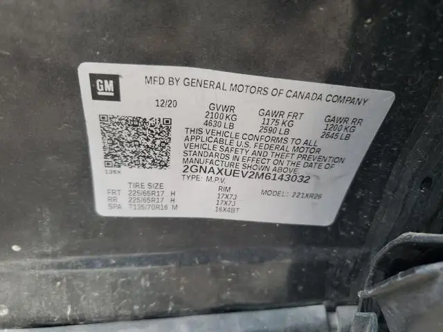 2021 CHEVROLET EQUINOX LT  