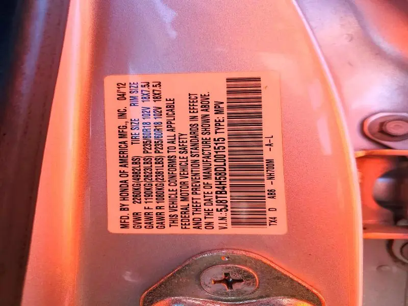 2013 ACURA RDX TECHNOLOGY  