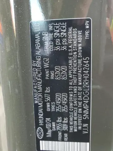 2024 HYUNDAI SANTA FE LIMITED  