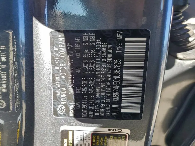 2022 HYUNDAI PALISADE SEL  