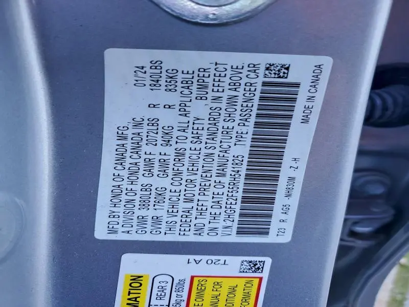 2024 HONDA CIVIC SPORT  