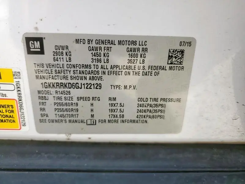 2016 GMC ACADIA SLT-1  