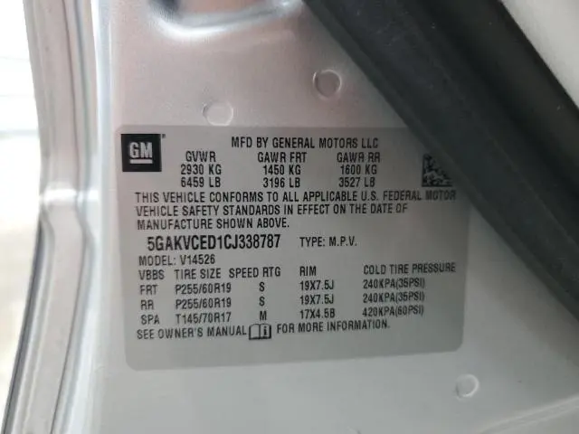2012 BUICK ENCLAVE   