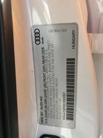 2016 AUDI A3 PREMIUM  