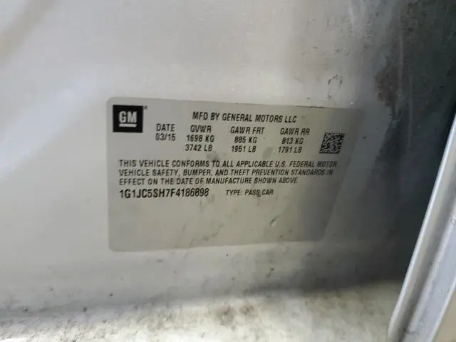 2015 CHEVROLET SONIC LT  