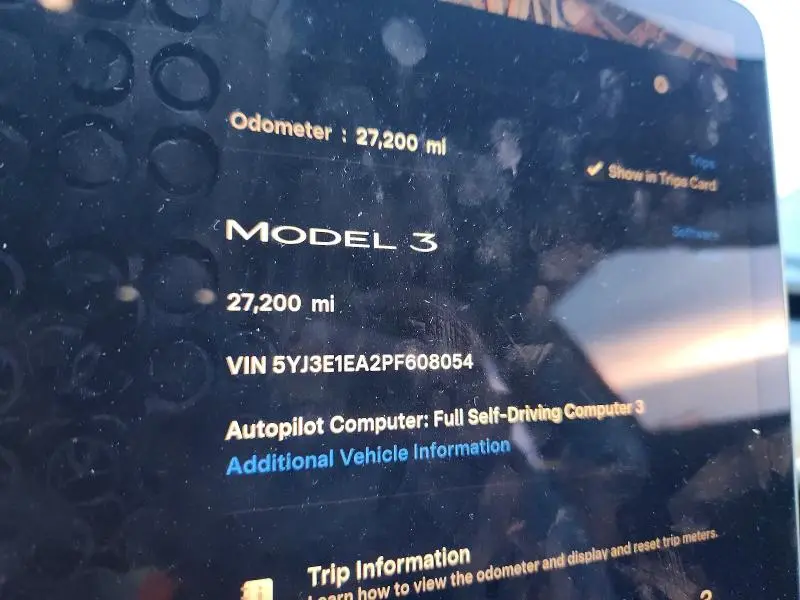 2023 TESLA MODEL 3   