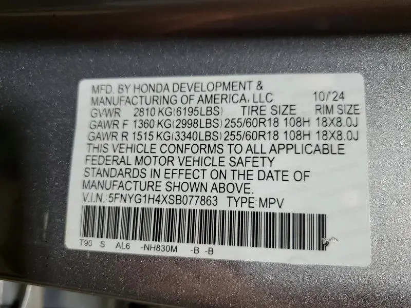 2025 HONDA PILOT EXL  