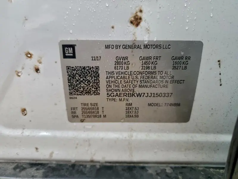 2018 BUICK ENCLAVE ESSENCE  