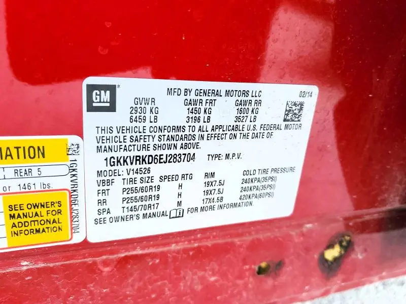 2014 GMC ACADIA SLT-1  