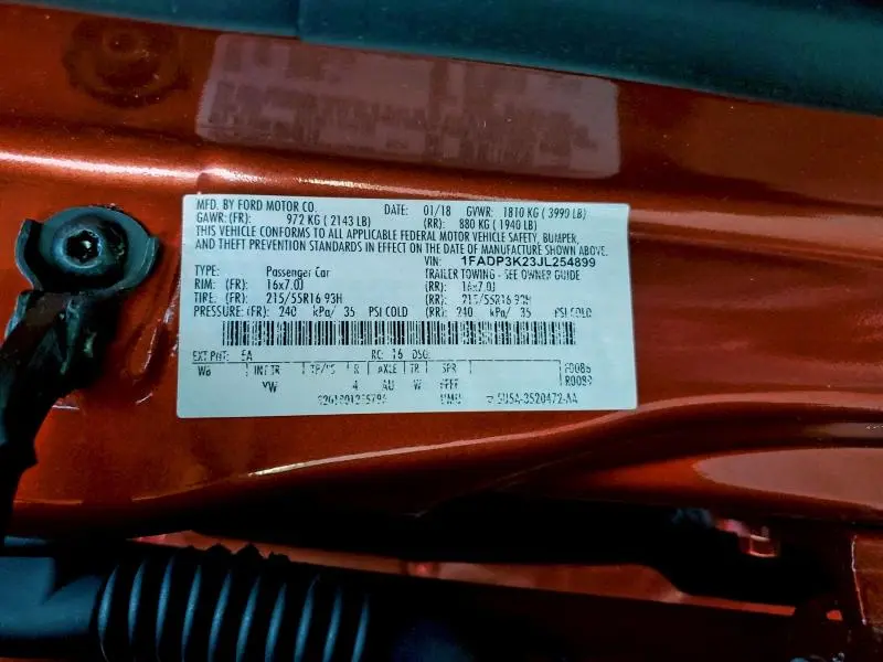 2018 FORD FOCUS SE  