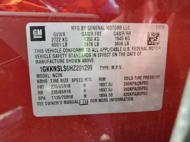 2017 GMC ACADIA SLE  