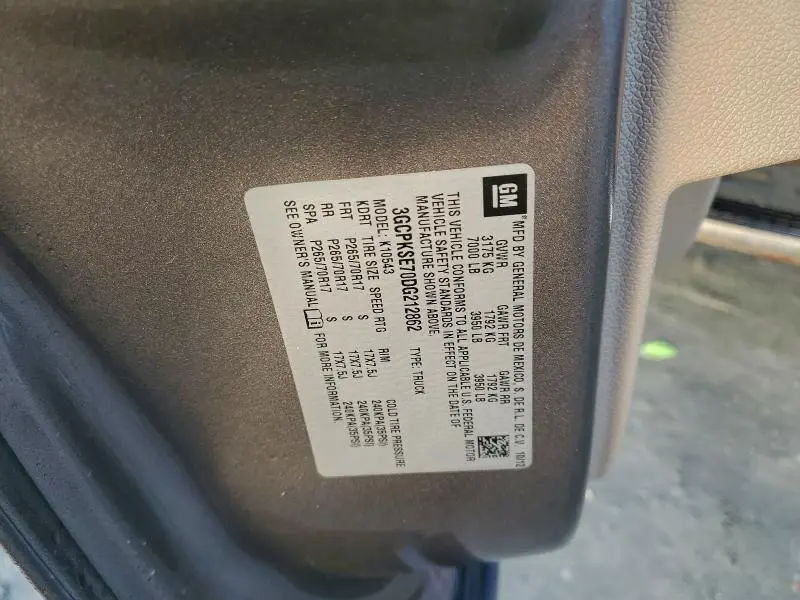 2013 CHEVROLET SILVERADO K1500 LT  