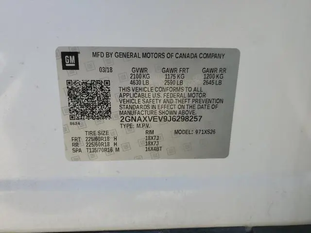 2018 CHEVROLET EQUINOX PREMIER  