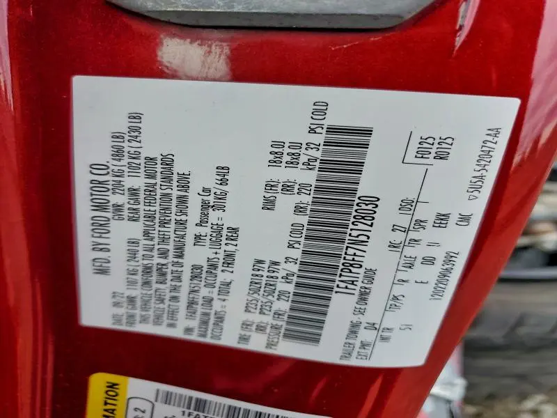 2022 FORD MUSTANG GT  