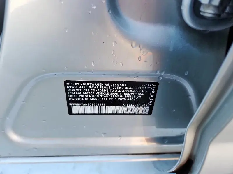 2013 VOLKSWAGEN CC SPORT  