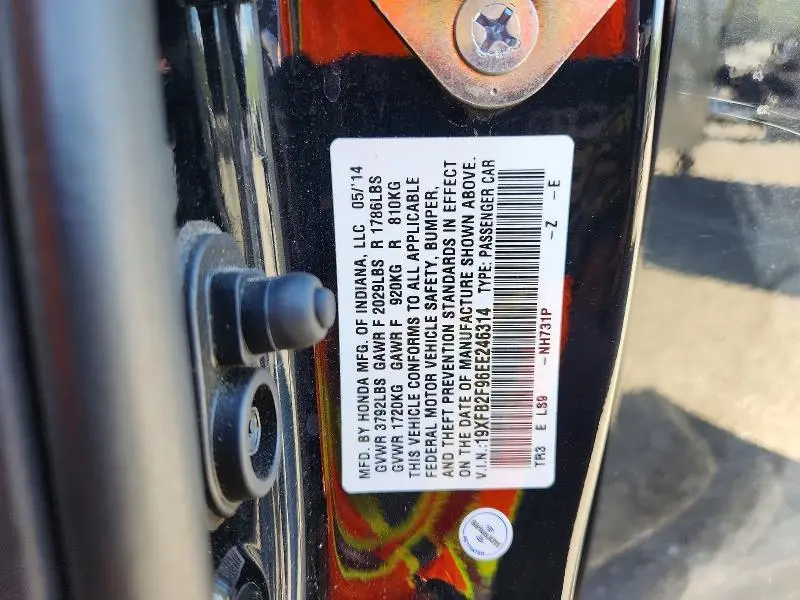 2014 HONDA CIVIC EXL  
