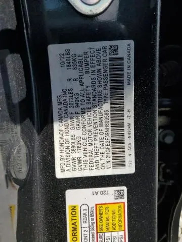 2022 HONDA CIVIC SPORT  