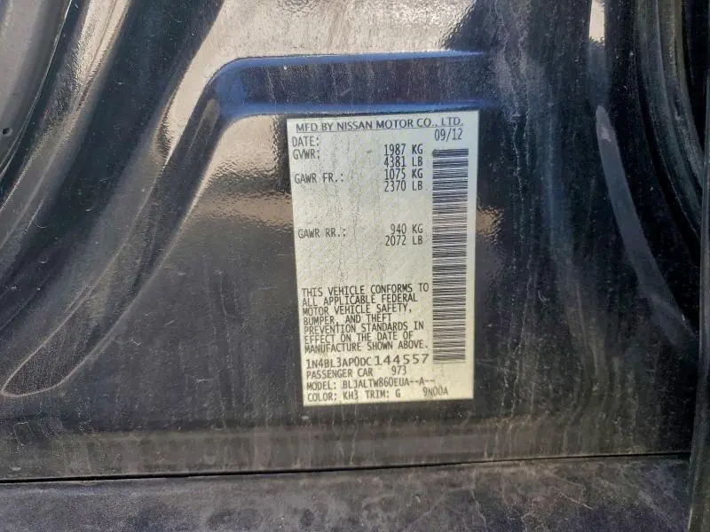 2013 NISSAN ALTIMA 3.5S  